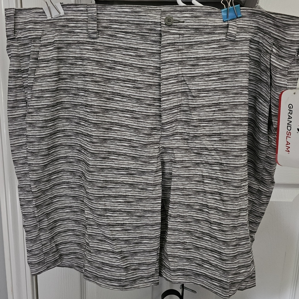 Grand Slam Black and White Patterned Shorts